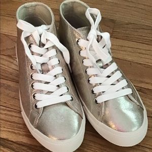 Women's SeaVees Gold High Tops Sz 8.5 Unworn